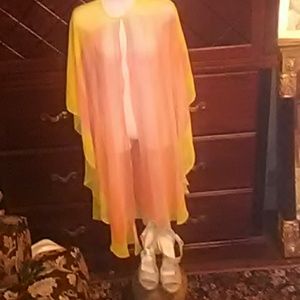 Chiffon three quarter length shawal